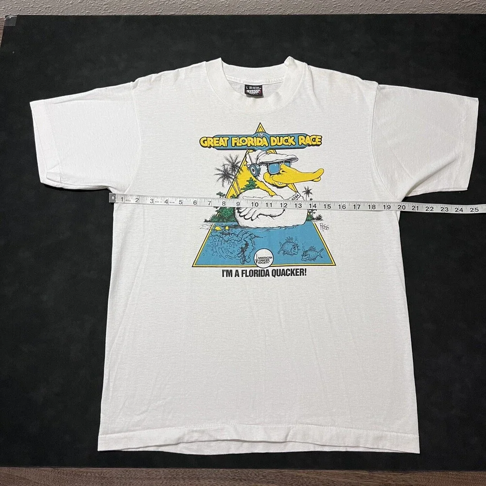 Vintage Tampa Shirt Gasparilla Marathon Florida Duck Race Run Nike Scott Ross